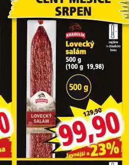 Norma Lovecký salám nabídka