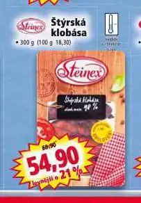 Norma Štýrská klobása nabídka
