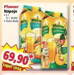 Norma Pfanner nápoj nabídka