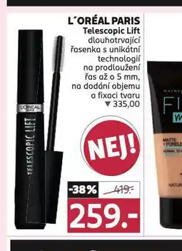 Rossmann Loreal paris řasenka nabídka