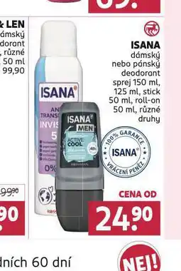 Rossmann Isana deodorant nabídka