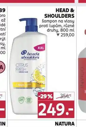 Rossmann Head&shoulders šampon nabídka