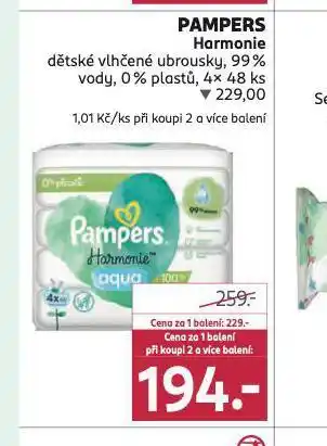 Rossmann Pampers dětské vlhčené ubrousky nabídka