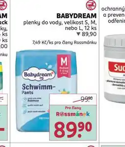 Rossmann Babydream plenky do vody nabídka