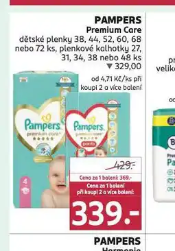 Rossmann Pampers dětské plenky nabídka