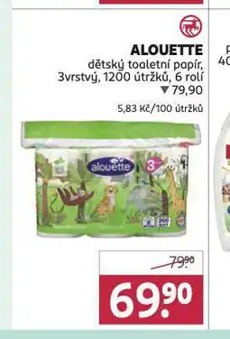 Rossmann Alouette dětský toaletní papír nabídka