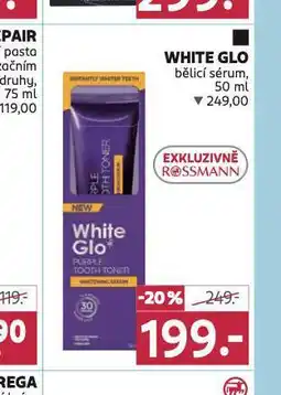 Rossmann White glo bělicí sérum nabídka