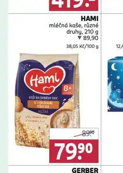 Rossmann Hami mléčná kaše nabídka