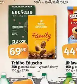 Coop Tchibo exclusive mletá káva nabídka