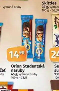 Coop Orion studentská pečeť naruby nabídka