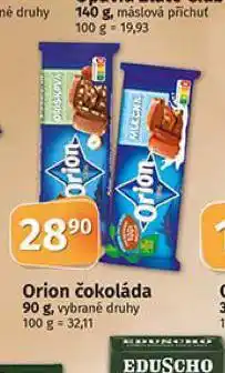 Coop Orion čokoláda nabídka