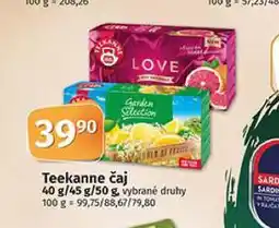 Coop Teekanne čaj nabídka