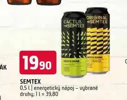 Terno Semtex energy drink nabídka