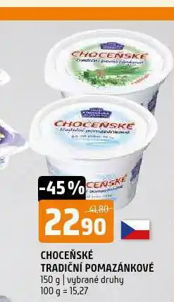 Terno Choceňské tradiční pomazánkové nabídka