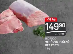 BIDFOOD VEPŘOVÁ PEČENĚ BEZ KOSTI