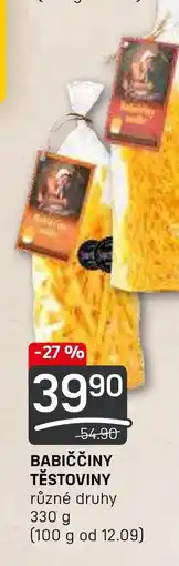Flop BABIČČINY TĚSTOVINY nabídka