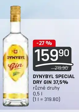 DYNYBYL SPECIAL DRY GIN 37,5% 0.5L
