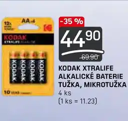 Flop KODAK XTRALIFE ALKALICKÉ BATERIE TUŽKA, MIKROTUŽKA nabídka