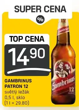 Flop GAMBRINUS PATRON 12 0.5L nabídka