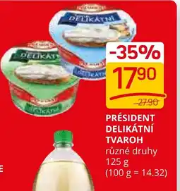 Flop PRÉSIDENT DELIKÁTNÍ TVAROH nabídka