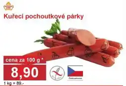PLUS JIP Kuřecí pochoutkové párky nabídka