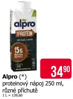 Teta Alpro proteinový nápoj 250 ml, různé příchutě nabídka