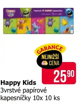 Teta Happy Kids 3vrstvé papírové kapesníčky 10x 10 ks nabídka