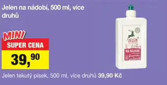 Šlak Jelen na nádobí, 500 ml, více druhů nabídka