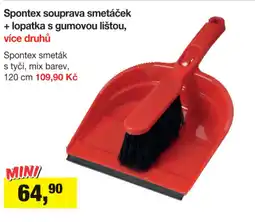 Spontex souprava smetáček + lopatka s gumovou lištou, více druhů