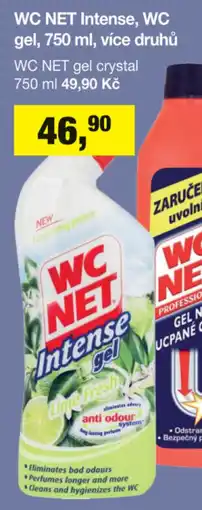 Šlak WC NET Intense, WC gel, 750 ml, více druhů nabídka