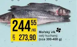 Mořský vlk cely kuchany