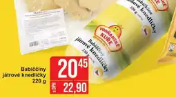 Jip Babiččiny játrové knedlíčky nabídka