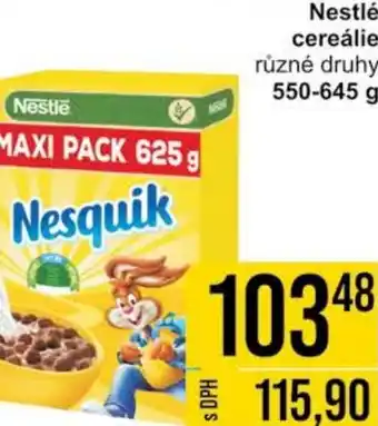 Jip Nestlé cereálie nabídka