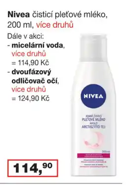 Ráj drogerie Nivea čisticí pleťové mléko, 200 ml nabídka