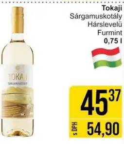 Jip Tokaji Sárgamuskotály Hárslevelü Furmint 0.75L nabídka