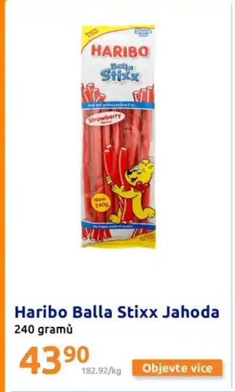 Action Haribo Balla Stixx Jahoda nabídka