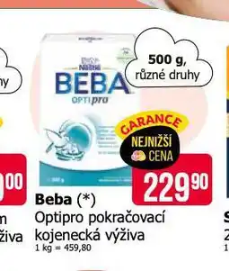 Teta Beba optipro pokračovací kojenecká výživa nabídka