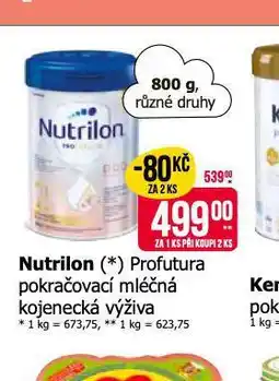 Teta Nutrilon profutura pokračovací mléčná kojenecká výživa nabídka
