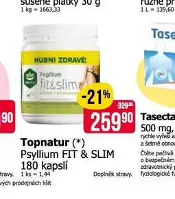 Teta Topnatur psyllium fit & slim nabídka