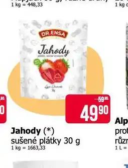 Teta Jahody sušené plátky nabídka