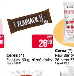 Teta Cerea flapjack nabídka