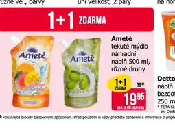 Teta Ameté tekuté mýdlo náhradní náplň nabídka