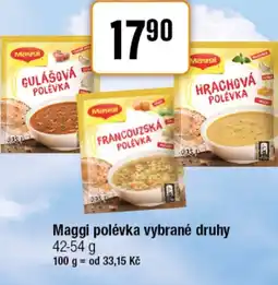 Maggi polévka vybrané druhy 42-54 g