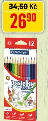 Pastelky školní 12 ks
