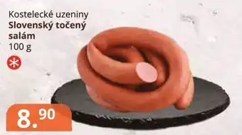 Potraviny CZ Kostelecké uzeniny Slovenský točený salám nabídka