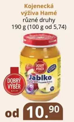 Potraviny CZ Kojenecká výživa Hamé nabídka