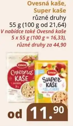 Potraviny CZ Ovesná kaše, Super kaše nabídka