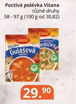 Potraviny CZ Poctivá polévka Vitana nabídka