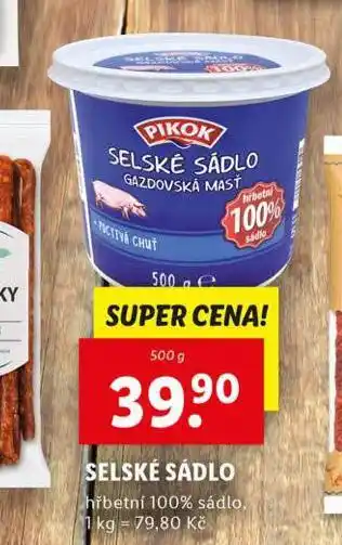 Lidl Selské sádlo nabídka