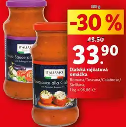 Lidl Italská rajčatová omáčka nabídka